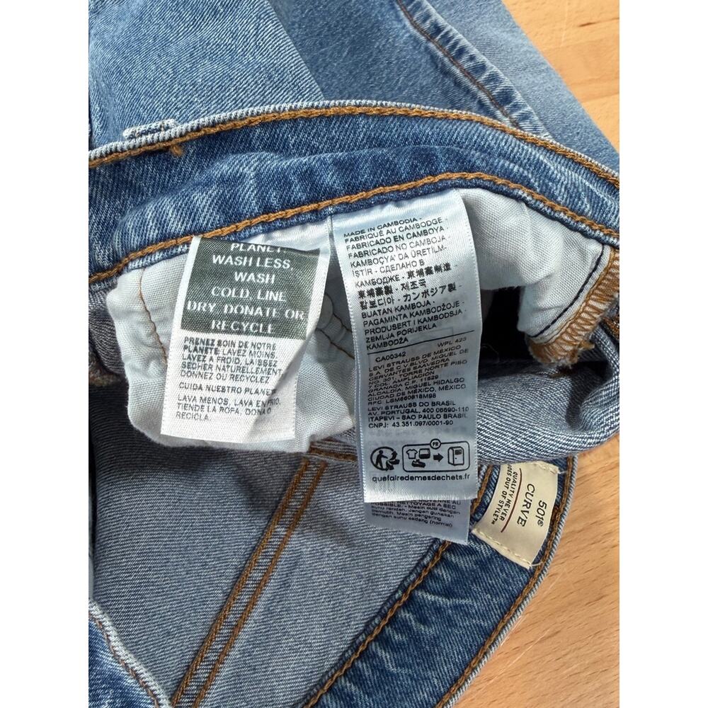 Levi’s 501 Curve Jeans Women's Premium High Rise Straight Leg Size 27 - Picture 7 of 9